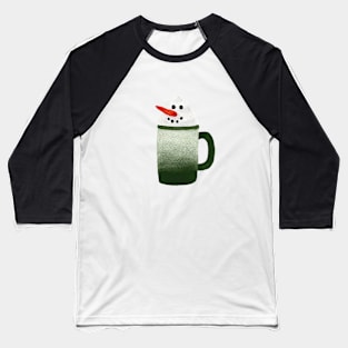 Hot Chocolate Snowmen - green gradient mug Baseball T-Shirt